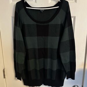 2X Torrid Plaid Sweater